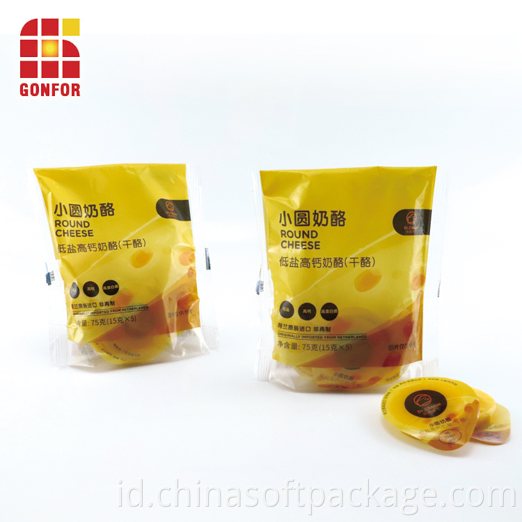 Chilled Food Cheese Packaging Material Fin Seal Bags 4